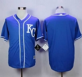 Kansas City Royals Customized Men's Blue Alternate New Cool Base Stitched MLB Jersey,baseball caps,new era cap wholesale,wholesale hats
